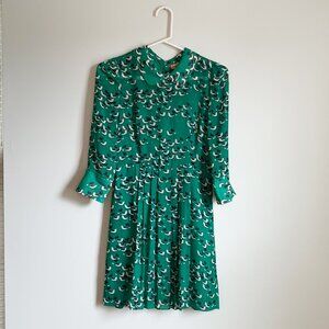 Beach Bash Tatyana Green Bird Mini Dress